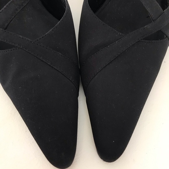 Nina Shoes Nina Kitten Heel Low Luster Black Satin Heels Poshmark